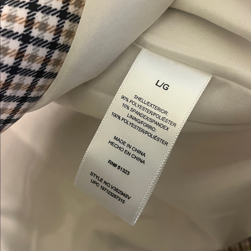 Vince Camuto Black and White Patterned Blazer - Picture 7 of 8